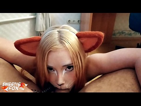 ❤️ Kitsune ngulu kontol lan cum ing dheweke tutuk ❤❌ Porno krasan ing kita  ☑